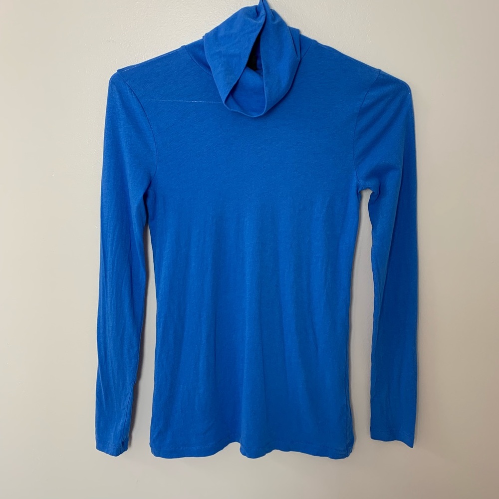 J. Crew | Blue Stretch Long Sleeve Turtleneck